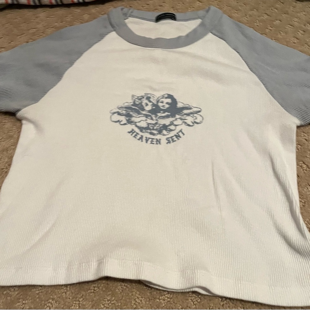 Brandy Melville Heaven Sent crop tee